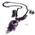 Collier Gun et Amethyste